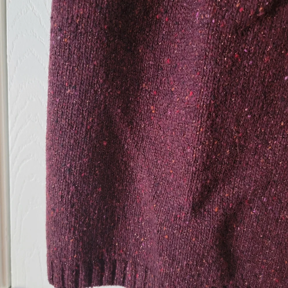 Tory Burch Shimmer Wool Blend Pencil Skirt